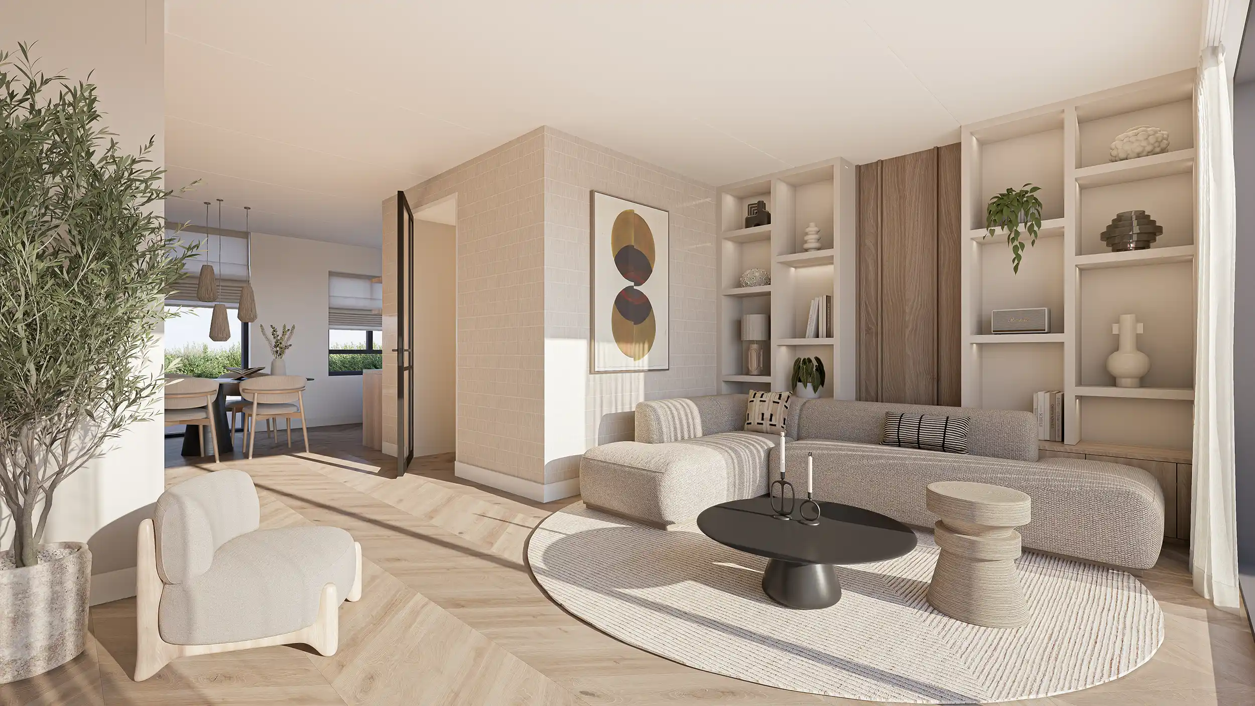 Langeweg Interieur Rijwoning Scandinavisch HR